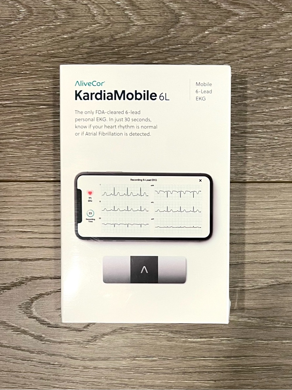AliveCor Kardia Mobile 6L- 6 lead personal EKG Device NEW